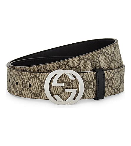 gucci reversible belt selfridges|Selfridges Gucci slides.